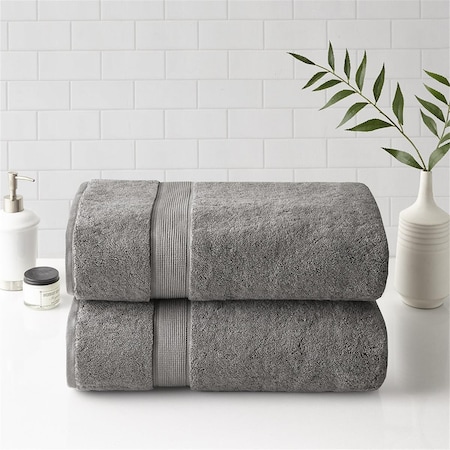 Madison Park Grey 100 Percent Cotton Bath Sheet MPS73-430